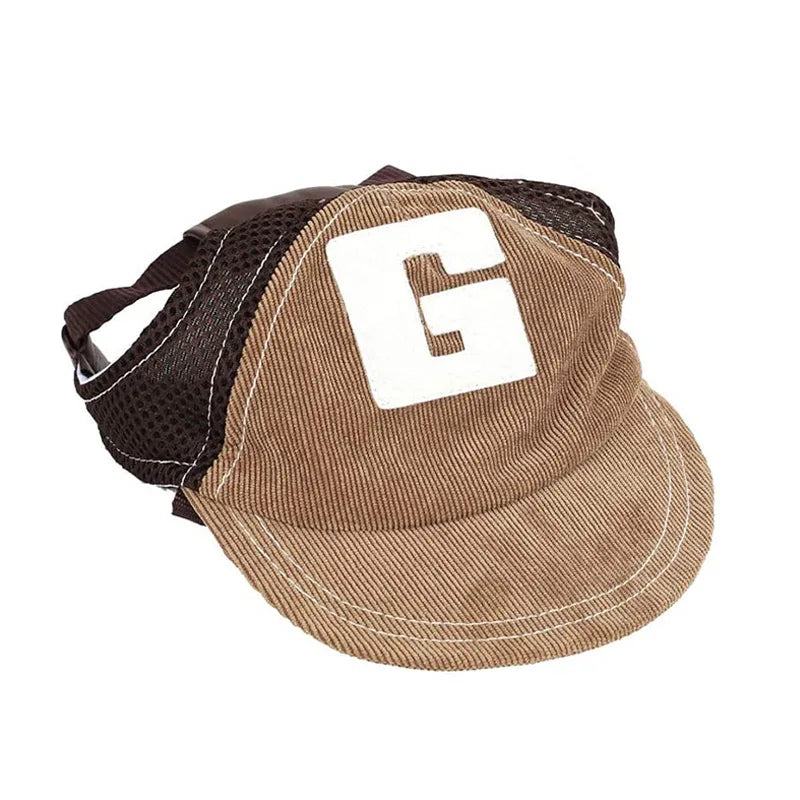 Pet Dog Hats Breathable Cute Summer Baseball Sun Cap With Ear Holes For small medium large dog Outdoor Accessories Hiking Sports