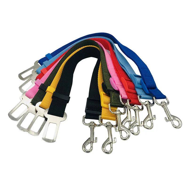 Adjustable Dog Leash Pet Dog Car Seat Belt Walks Very Durable Leashes Car Training Large Medium & Small Dogs