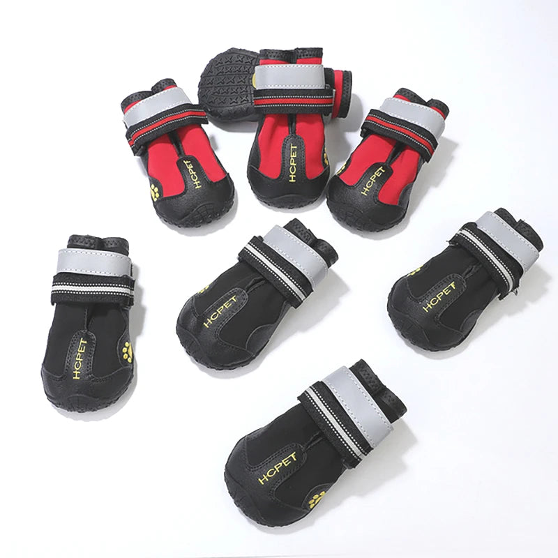 Reflective Dog Shoes Sneaker Waterproof Anti Skid Winter Dog Boots Footwear Socks Pet Shoes for Husky Medium Large dogs