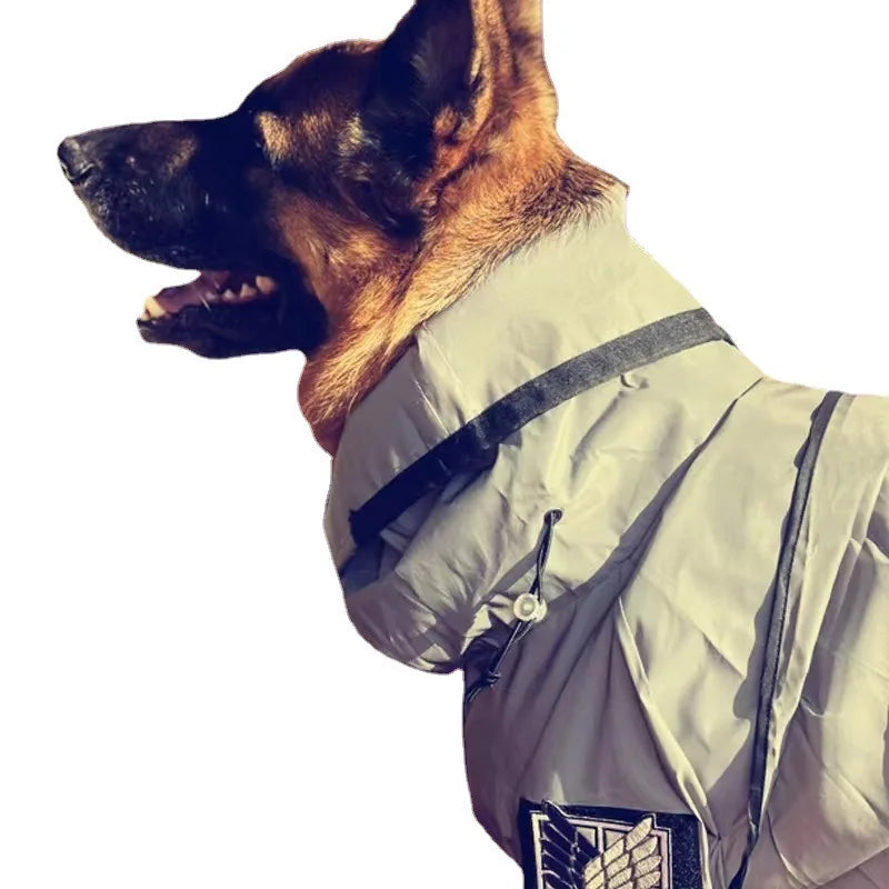 Pet Dog Waterproof Raincoat Jumpsuit Reflective Rain Coat Sunscreen Dog Outdoor Clothes Jacket for Small Dog Pet Supplies