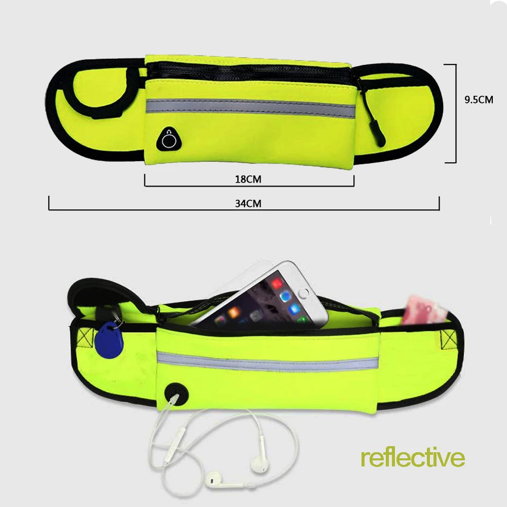 Hands Free Pet Dog Leash with Waist Bag Reflective Elastic Belt Running Dog Nylon Leash Set Collar Harness Pet Accessories