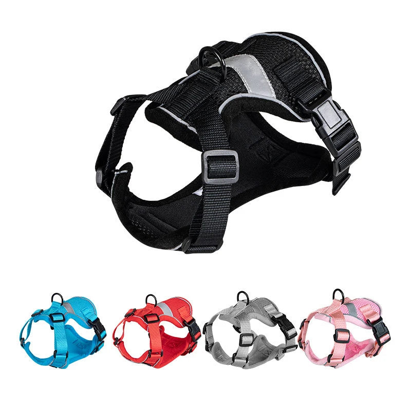 Breathable Pet Harness Escape Proof Pet Clothes Kitten Puppy Dogs Cat Vest Adjustable Easy Control Reflective Cat Harness