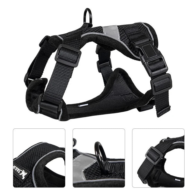 Breathable Pet Harness Escape Proof Pet Clothes Kitten Puppy Dogs Cat Vest Adjustable Easy Control Reflective Cat Harness