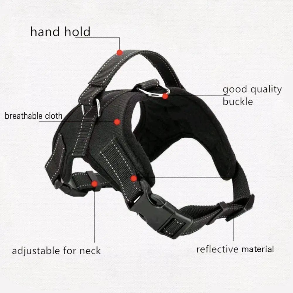 Pet Dog Soft Adjustable Harness Reflective Dog Chest Strap Walk Out Vest for Medium Dog Chest Harness Dog Vest Pets Accessories