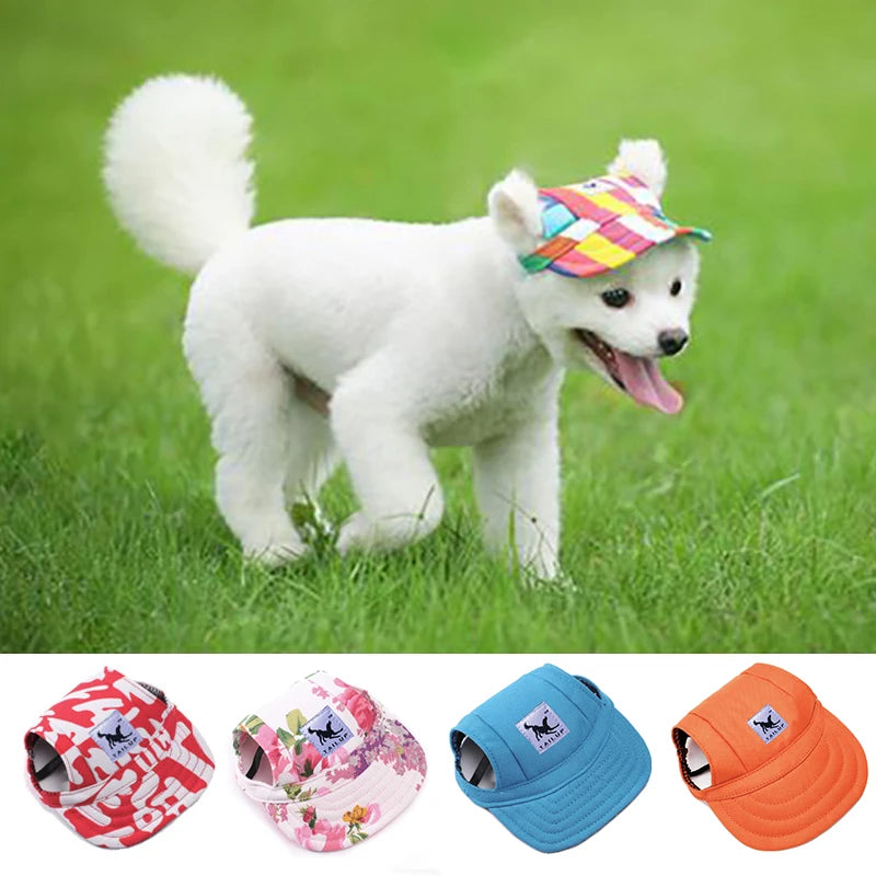 Pet Dog Cap Cute Fashion Print Hat Small Dog Outdoor Baseball Cap Hat for Small Medium Large Dogs Cats Pets Accessories